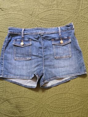 Guess Denim High-Rise Pocket Shorts